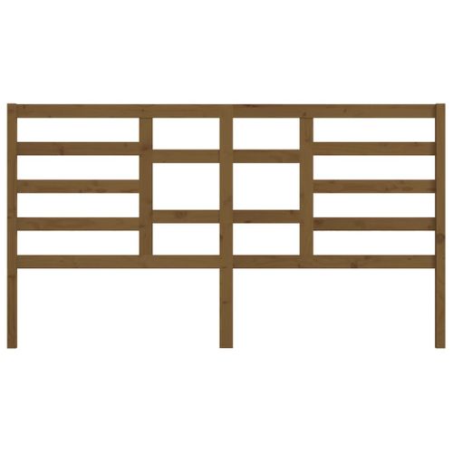 Tête De Lit Marron Miel 206x4x104 Cm Bois Massif De Pin