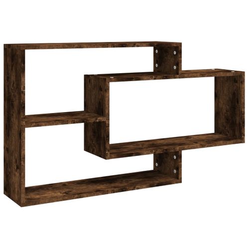 Étagère Murale Chêne Fumé 104x20x58,5 Cm Bois Contreplaqué