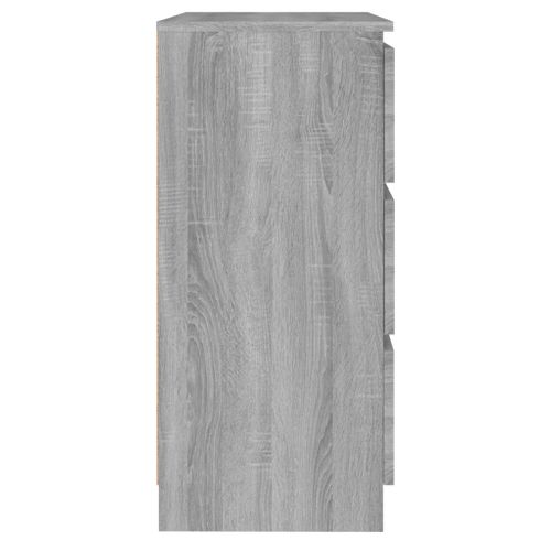 Buffet Sonoma Gris 60x35x76 Cm Bois Contreplaqué