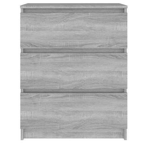 Buffet Sonoma Gris 60x35x76 Cm Bois Contreplaqué