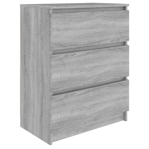 Buffet Sonoma Gris 60x35x76 Cm Bois Contreplaqué