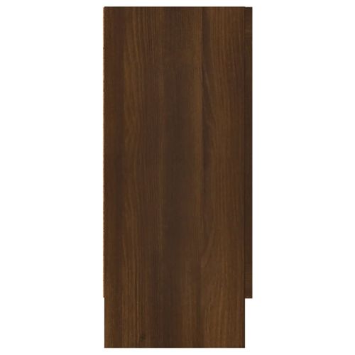 Buffet Chêne Marron 120x30,5x70 Cm Bois Contreplaqué