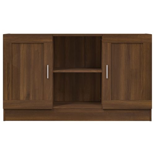 Buffet Chêne Marron 120x30,5x70 Cm Bois Contreplaqué