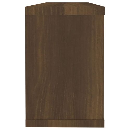 Étagères Murales Cube 2 Pièces Chêne Marron Bois D’ingénierie