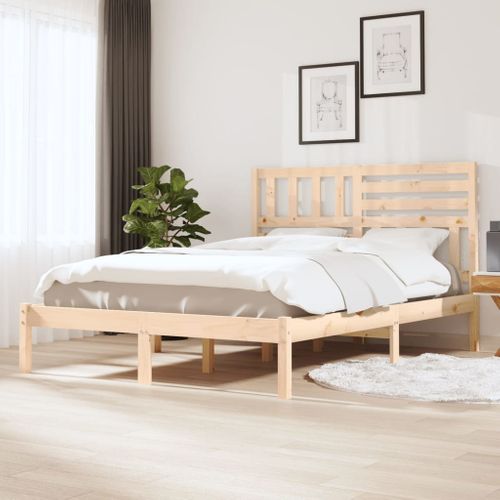 Cadre De Lit Sans Matelas 120x190 Cm Bois De Pin Massif