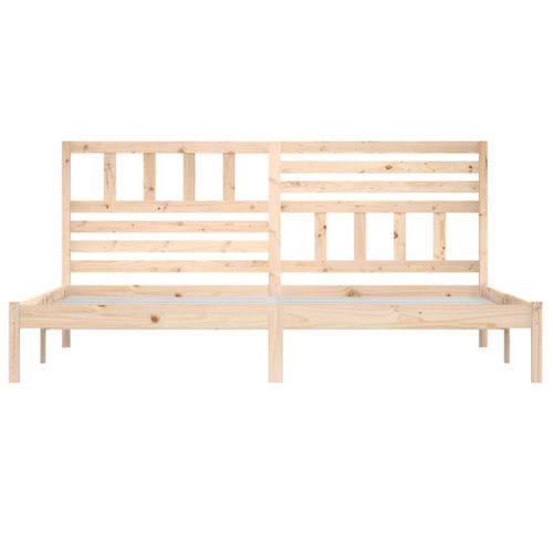 Cadre De Lit Sans Matelas Bois Massif De Pin 200x200 Cm