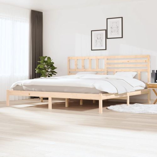 Cadre De Lit Sans Matelas Bois Massif De Pin 200x200 Cm