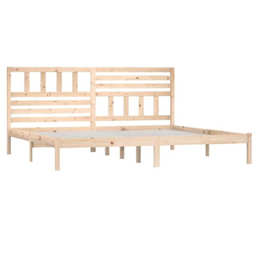 Cadre De Lit Sans Matelas Bois Massif De Pin 200x200 Cm
