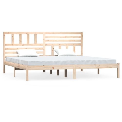 Cadre De Lit Sans Matelas Bois Massif De Pin 200x200 Cm