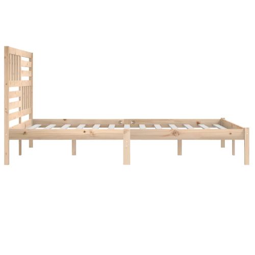 Cadre De Lit Sans Matelas Bois Massif De Pin 200x200 Cm
