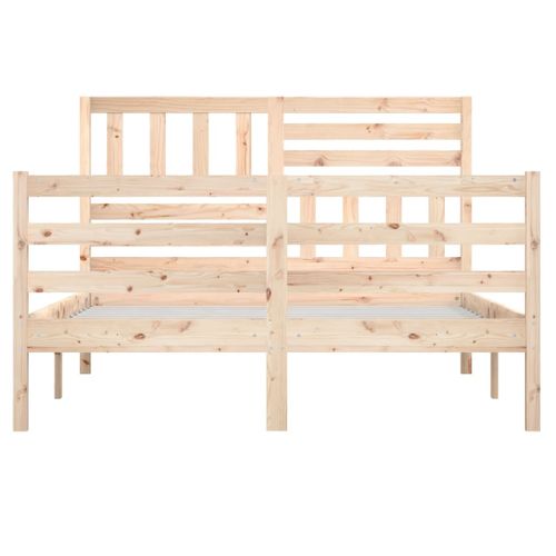Cadre De Lit Sans Matelas 120x190 Cm Petit Double Bois Massif