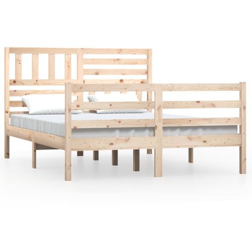 Cadre De Lit Sans Matelas Bois Massif 160x200 Cm