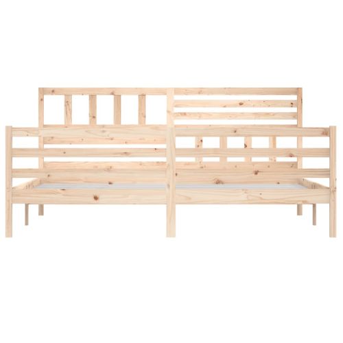 Cadre De Lit Sans Matelas 180x200 Cm Bois Massif