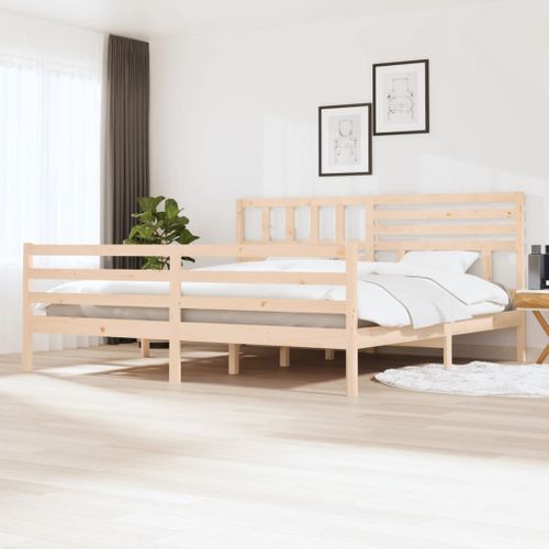 Cadre De Lit Sans Matelas 180x200 Cm Bois Massif