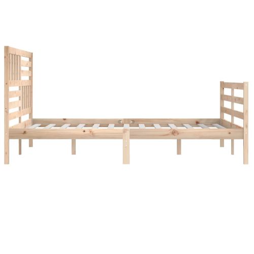 Cadre De Lit Sans Matelas 180x200 Cm Bois Massif