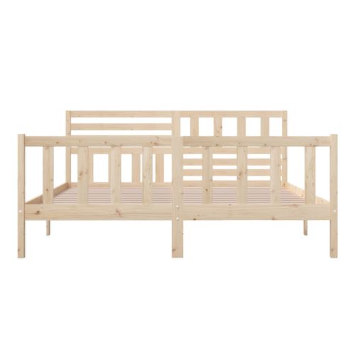 Cadre De Lit Sans Matelas Bois Massif 180x200 Cm