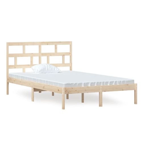 Cadre De Lit Sans Matelas Bois Massif 120x200 Cm