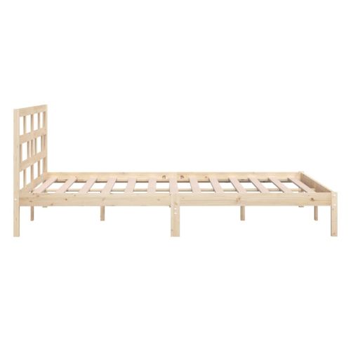 Cadre De Lit Sans Matelas Bois Massif 120x200 Cm