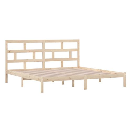 Cadre De Lit Sans Matelas Bois De Pin Massif 200x200 Cm