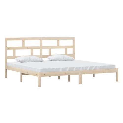 Cadre De Lit Sans Matelas Bois De Pin Massif 200x200 Cm