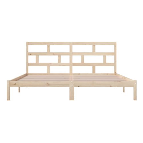 Cadre De Lit Sans Matelas Bois De Pin Massif 200x200 Cm