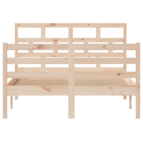 Cadre De Lit Sans Matelas Bois Massif 120x200 Cm