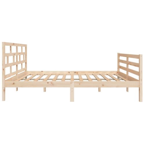 Cadre De Lit Sans Matelas Bois Massif 120x200 Cm