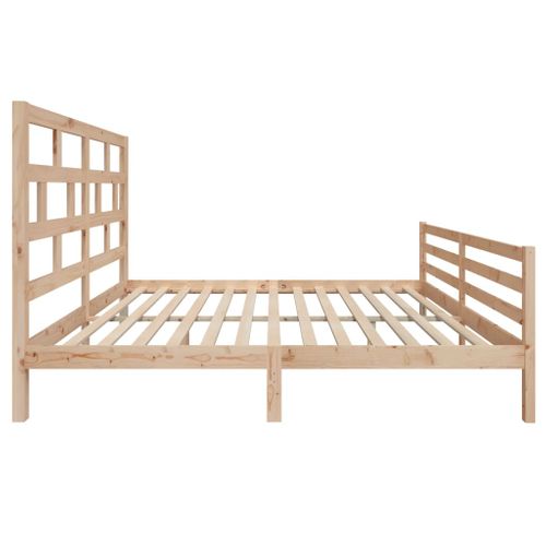 Cadre De Lit Sans Matelas Bois Massif 180x200 Cm