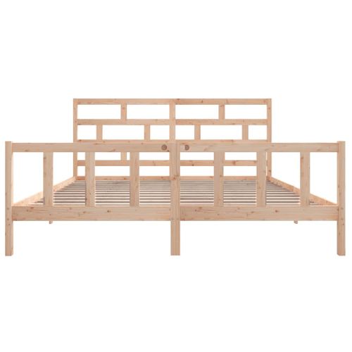 Cadre De Lit Sans Matelas Bois De Pin Massif 180x200