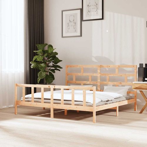 Cadre De Lit Sans Matelas Bois De Pin Massif 180x200