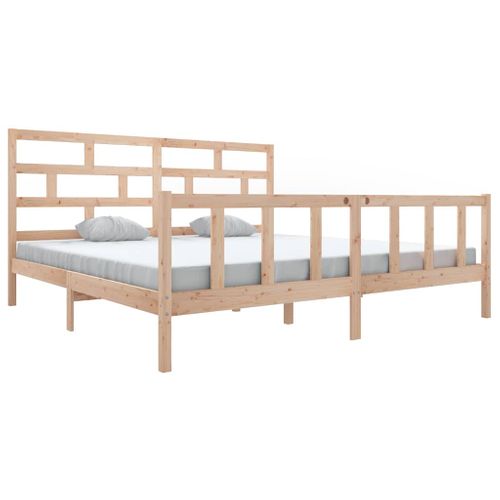 Cadre De Lit Sans Matelas Bois De Pin Massif 180x200
