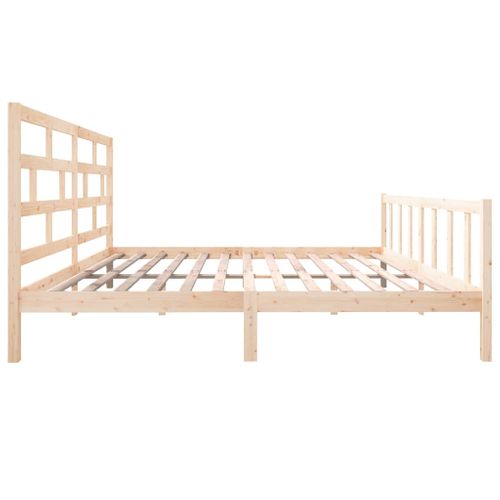 Cadre De Lit Sans Matelas Bois De Pin Massif 180x200