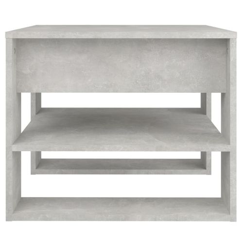 Table Basse Gris Béton 55,5x55x45 Cm Bois Contreplaqué