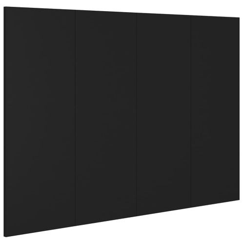 Tête De Lit Noir 120x1,5x80 Cm Bois Contreplaqué