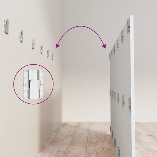 Tête De Lit Blanc 200x1,5x80 Cm Bois Contreplaqué