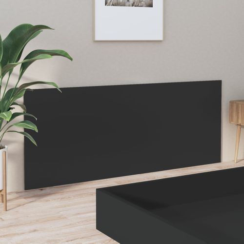 Tête De Lit Noir 200x1,5x80 Cm Bois Contreplaqué