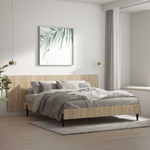 Tête De Lit Murale Chêne Sonoma 240x1,5x80 Cm Bois Contreplaqué