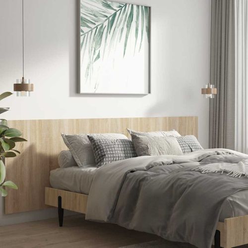 Tête De Lit Murale Chêne Sonoma 240x1,5x80 Cm Bois Contreplaqué
