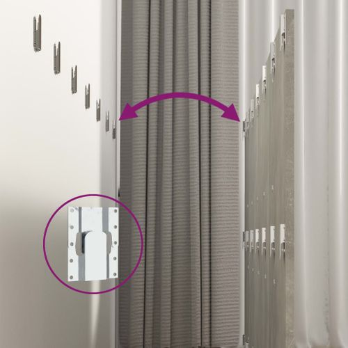 Tête De Lit Murale Gris Béton 240x1,5x80 Cm Bois Contreplaqué