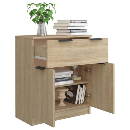 Buffet Chêne Sonoma 60x30x70 Cm Bois Contreplaqué