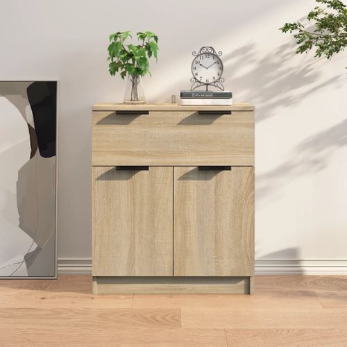 Buffet Chêne Sonoma 60x30x70 Cm Bois Contreplaqué