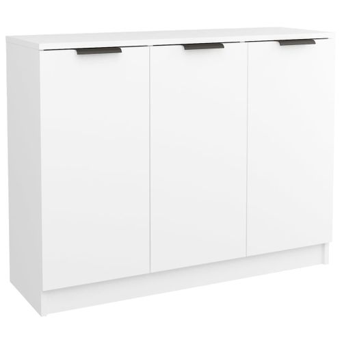 Buffet Blanc 90,5x30x70 Cm Bois Contreplaqué