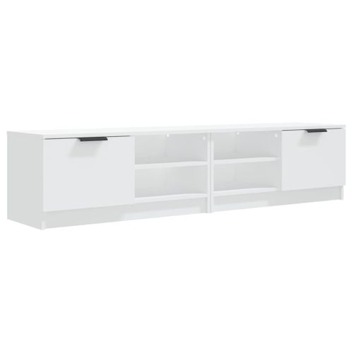 Meubles TV 2 Pièces Blanc 80x35x36,5 Cm Bois Contreplaqué