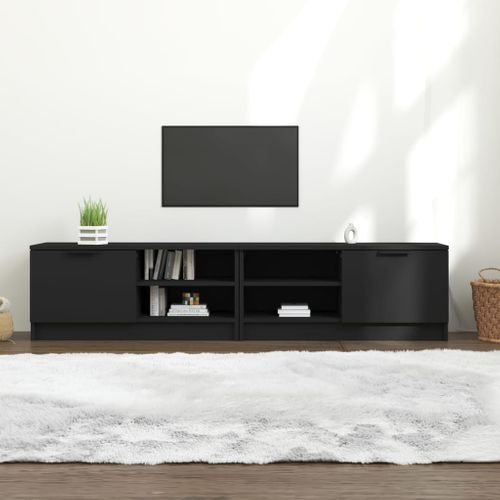 Meubles TV 2 Pièces Noir 80x35x36,5 Cm Bois Contreplaqué