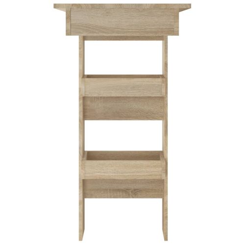 Table Bar Murale Chêne Sonoma 102x45x103,5 Cm Bois Contreplaqué