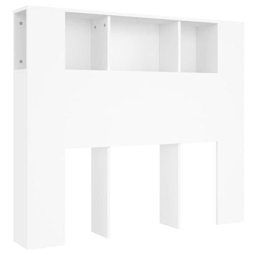 Armoire à Tête De Lit Blanc 120x18,5x102,5 Cm