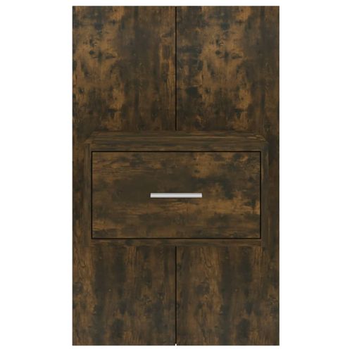 Table De Chevet Murale Chêne Fumé