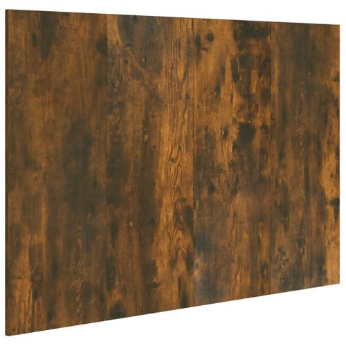 Tête De Lit Chêne Fumé 120x1,5x80 Cm Bois Contreplaqué