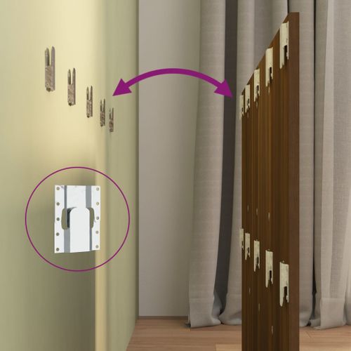 Tête De Lit Chêne Marron 120x1,5x80 Cm Bois Contreplaqué