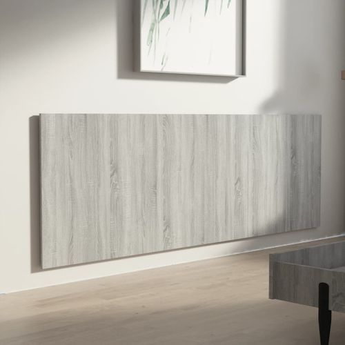 Tête De Lit Murale Sonoma Gris 240x1,5x80 Cm Bois Contreplaqué